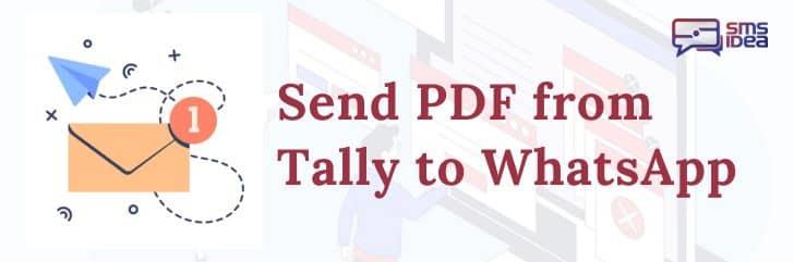 How to send PDF from Tally to WhatsApp?