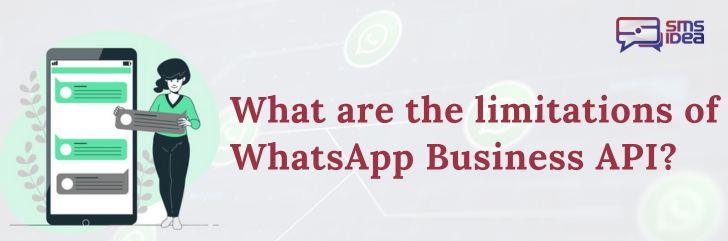 What are the limitations of WhatsApp Business API?